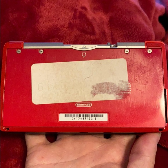 Nintendo 3DS Flame Red + Game, Charger, Case!! - Picture 7 of 8